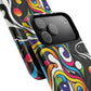 Vibrant Yin Yang Pop Splash Tough Magnetic iPhone Cases, Bold Artwork, Customizable Protection, Gift for Tech Lovers, Colorful iPhone Accessories