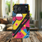 Electric Motion Mix iPhone Cases for Creative Souls | Tough iPhone Magnetic Cases, Stylish Protection, Unique iPhone Accessories, Gift for Art Lovers, Retro Vibes