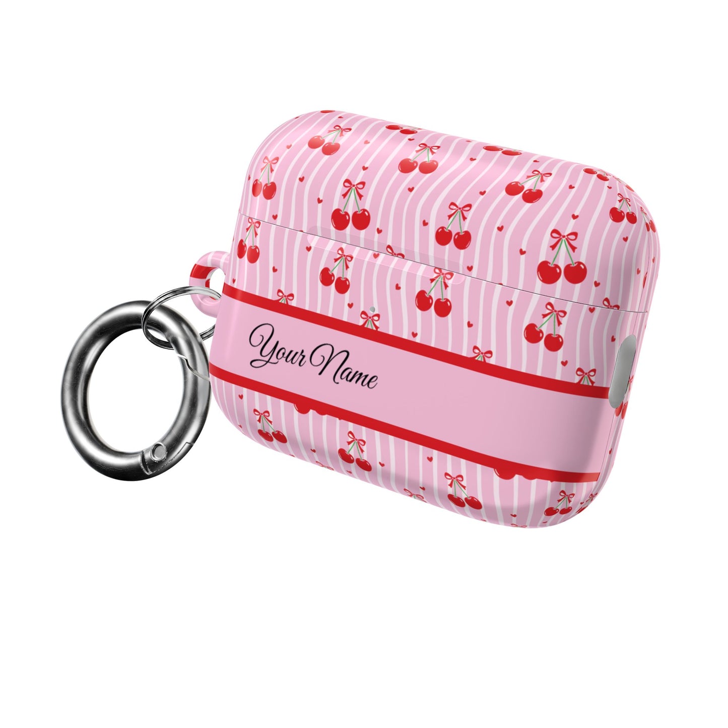 Personalized Cherry Blossom Dreams AirPod Case — Pink Custom Name Charging Cover ,Airpods Pro Gen 1 and 2, Gen 1 to 4.