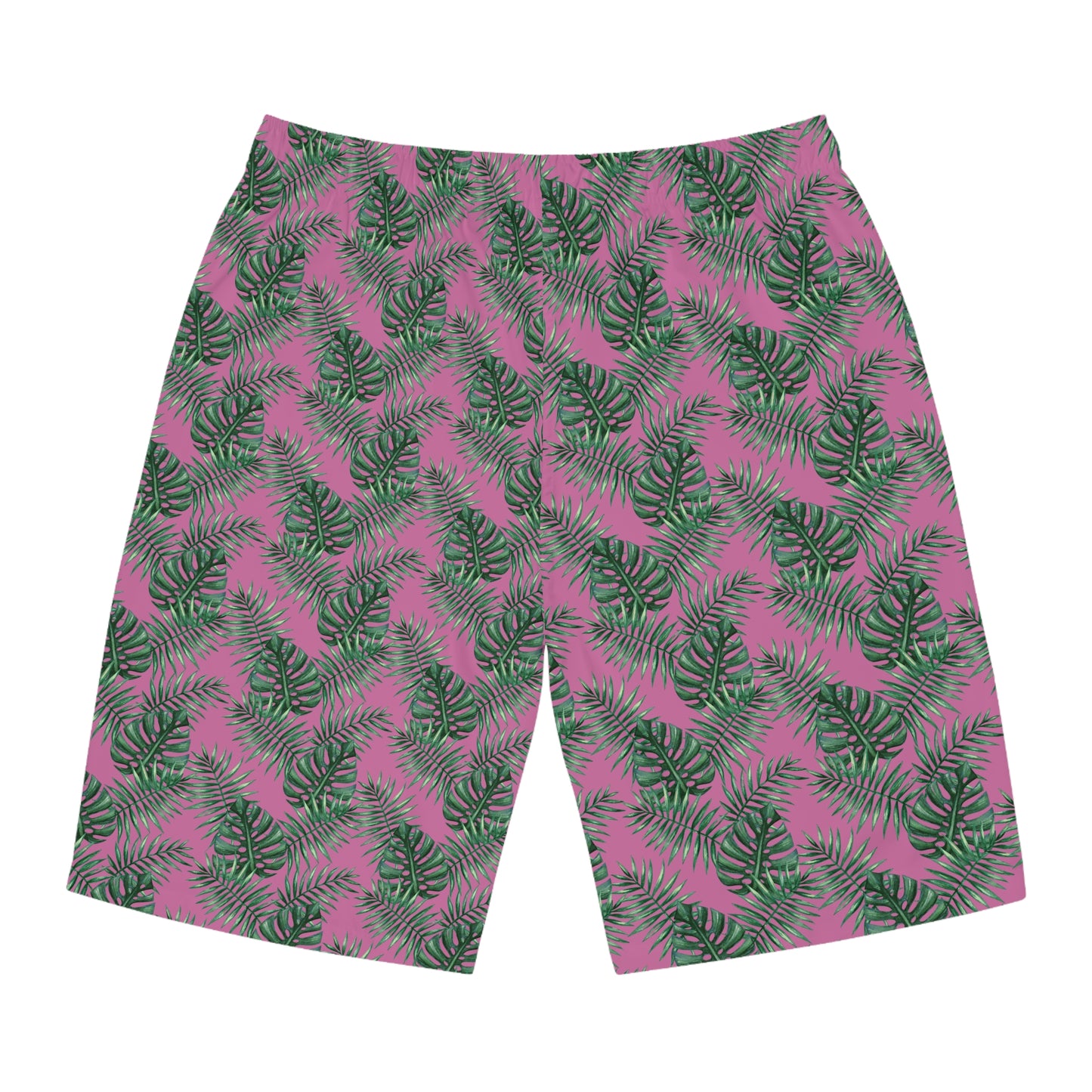 Pink Tropical Bliss Men's Board Shorts (AOP)- (PY)