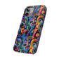 Psychedelic Visions Slim iPhone Case - Vibrant Design for Artistic Souls