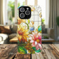 Floral Stained Glass Reverie Tough iPhone Magnetic Case, iPhone Cover, Protective Case, Flower Design, Gift for Her, Nature Lover