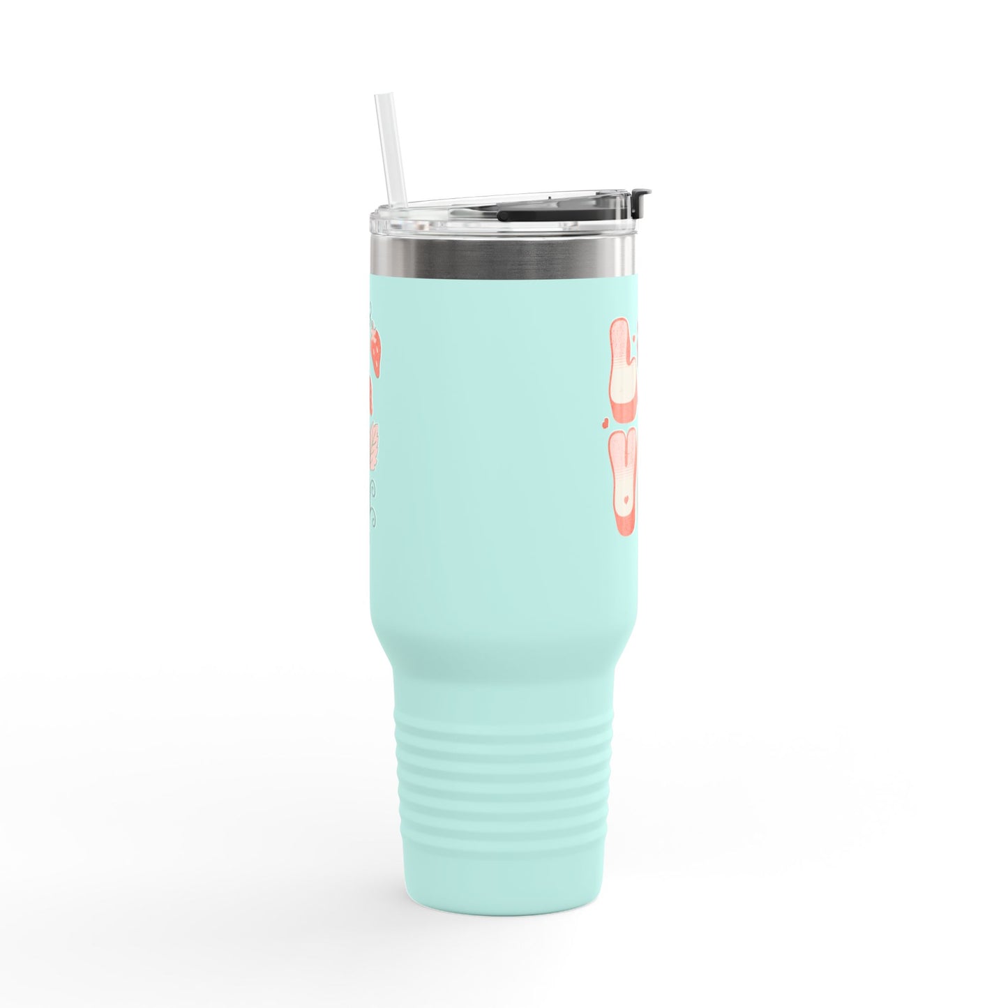 LOVE Coquette  40oz Travel Mug, Coquette Tumbler, Gift for Her.