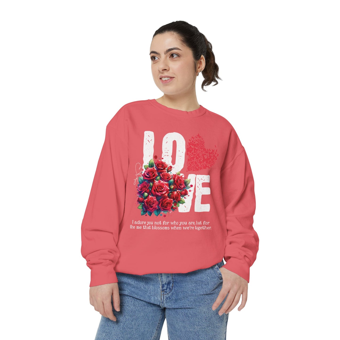 LOVE always Valentines Unisex Garment-Dyed Sweatshirt