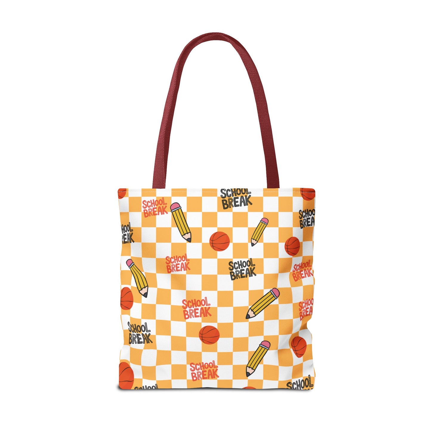 Personalized Orange Schoolyard Chic Composition Book Inspired Tote Bag, Back to School Tote, Teacher Gift, Kids Bag, Custom Name Bag, Educational Accessories, Back to School Tote Bag.