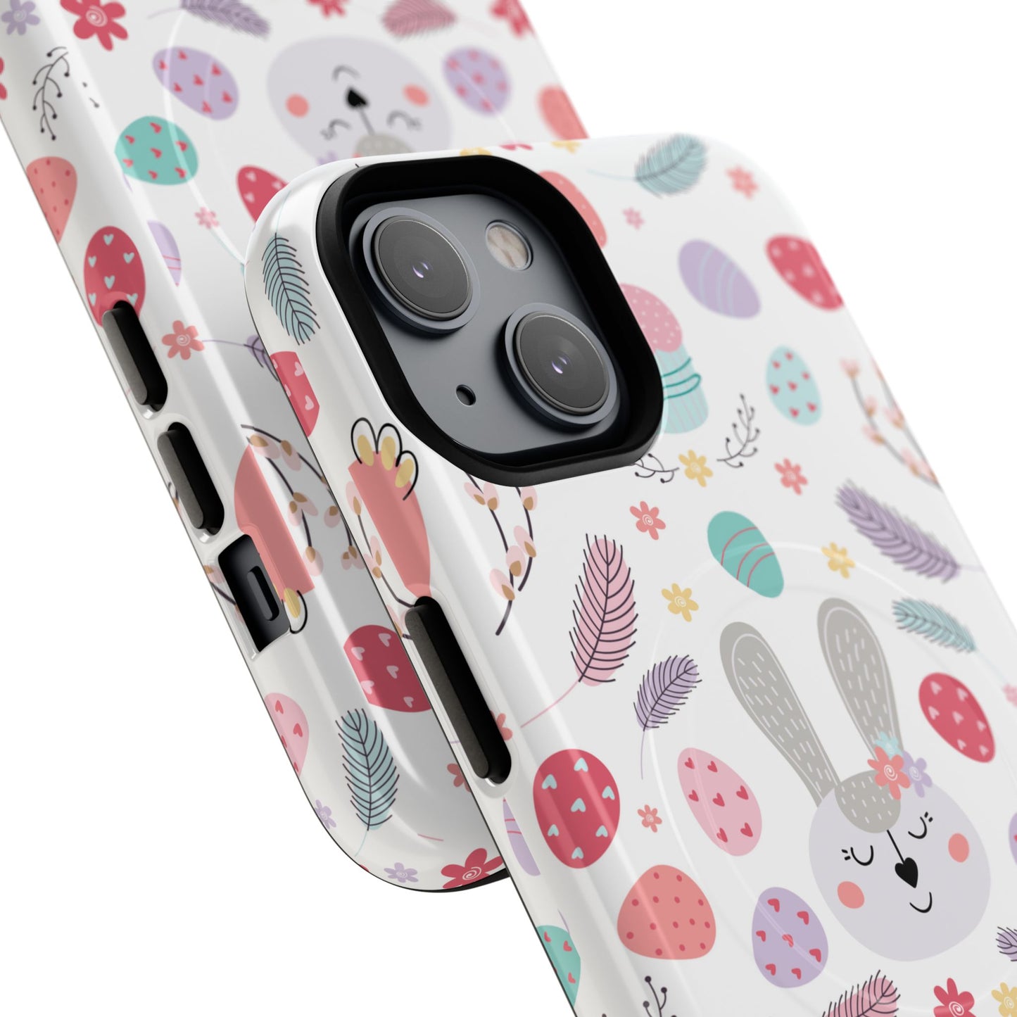 Cute Easter Bunny iPhone Case, Tough Magnetic Phone Cover, Spring Gift, Durable iPhone Accessory, Adorable Easter Decor