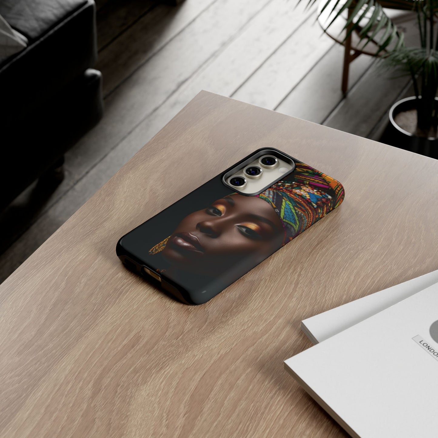 Regal Reflections: African Majesty Tough Google Pixel, iPhone and Samsung Cases.