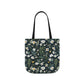 Daisy Delight Floral Canvas Tote Bag with 5-Color Straps | Eco-Friendly Shopping Bag