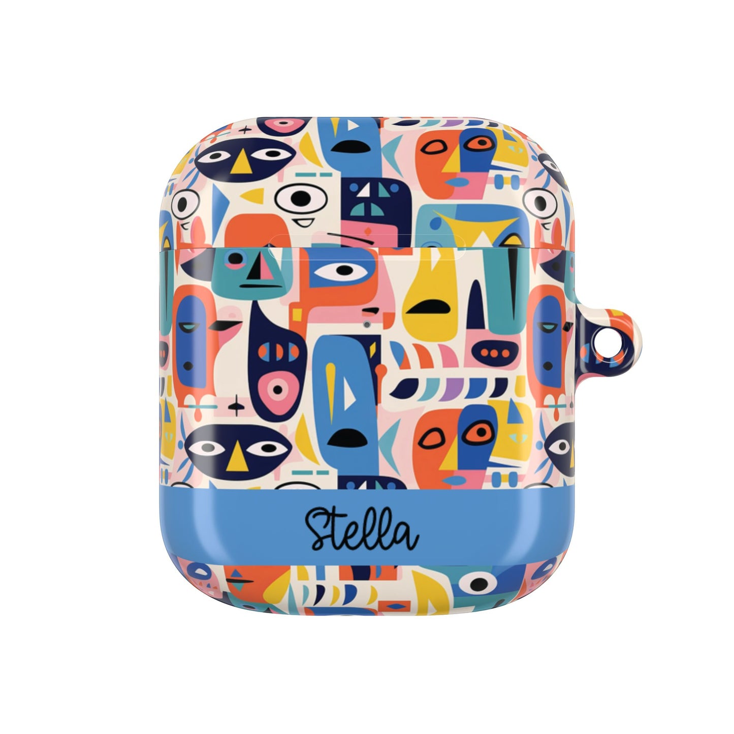 Personalized Abstract Art AirPod Case — Colorful Custom Name/Affirmation Design