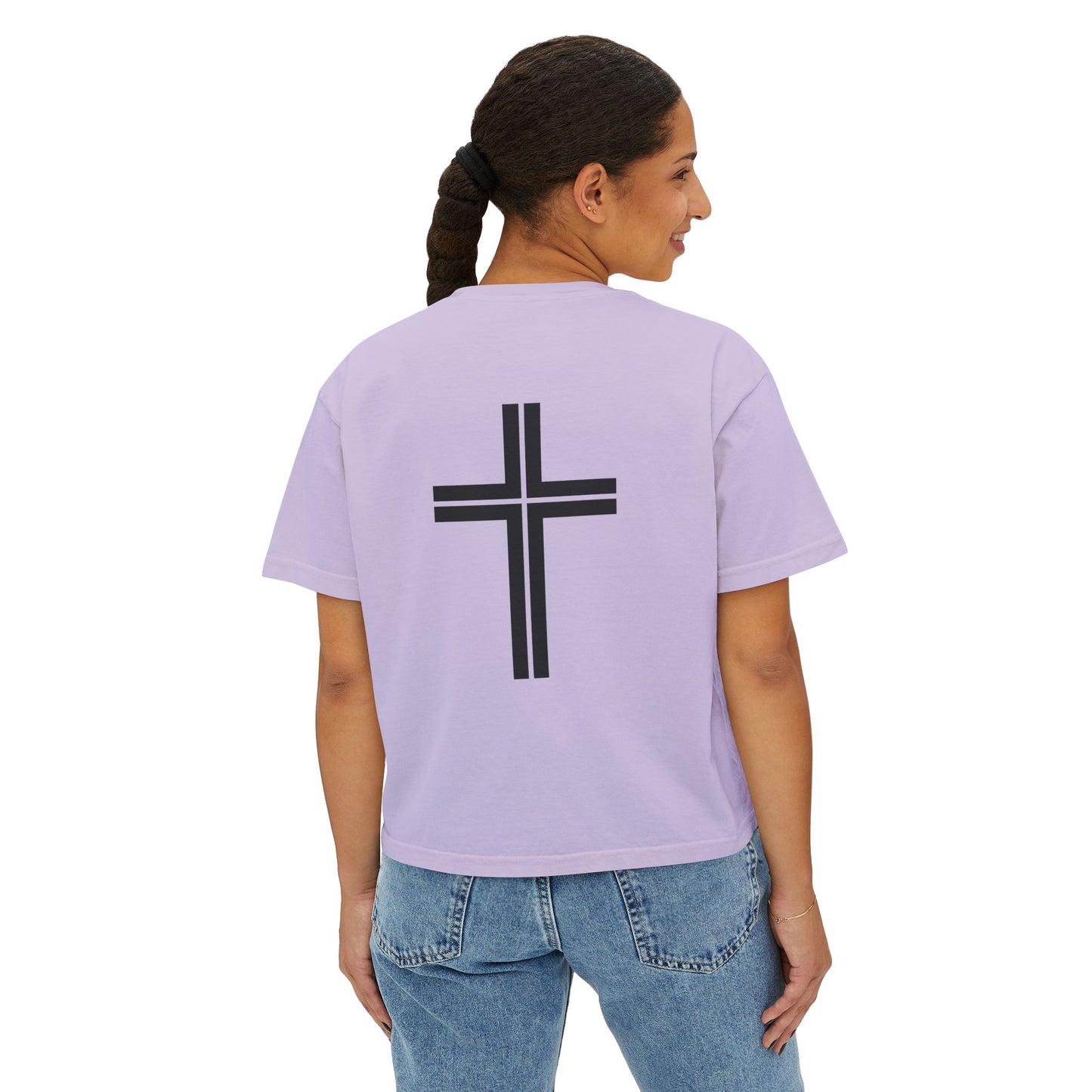 GOD is LOVE Women's Comfort Colors Boxy Tee