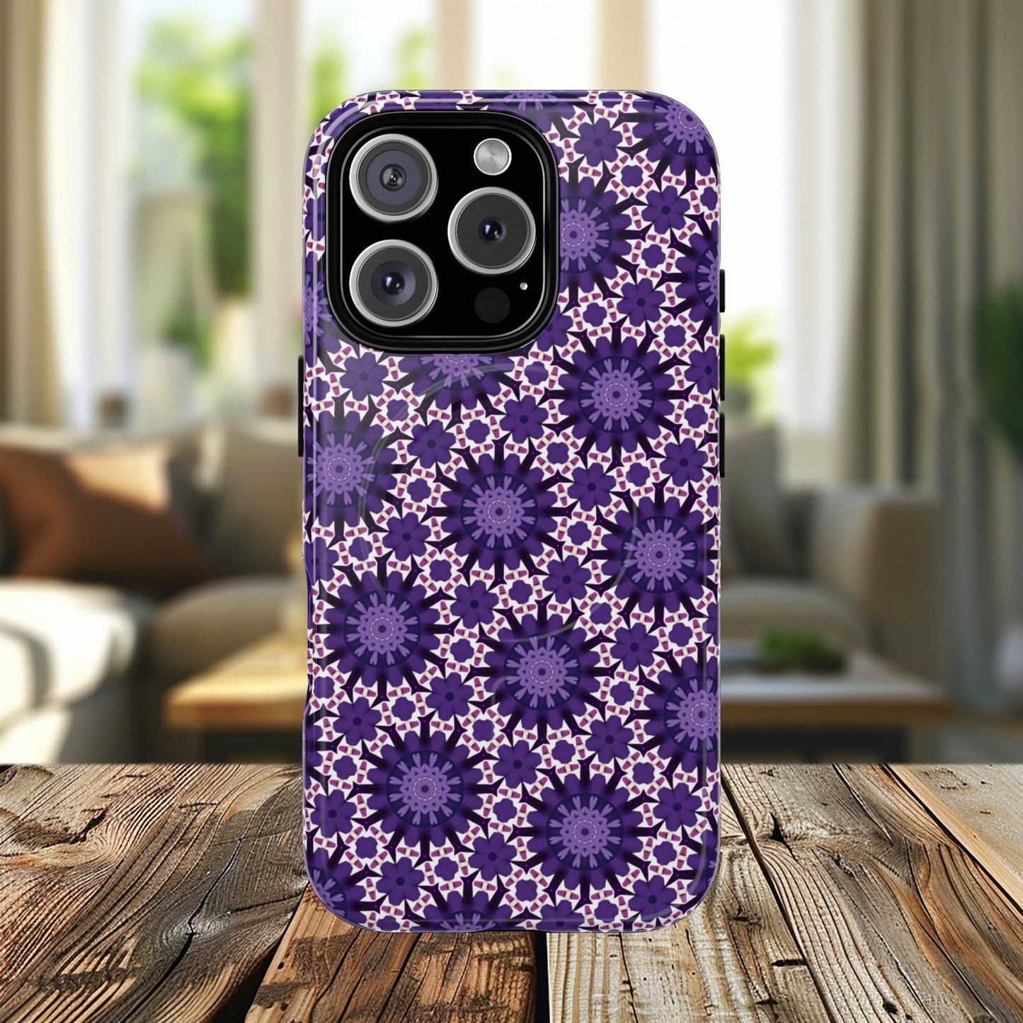 Twilight Petal Mirage Magnetic iPhone Cases, Unique Floral Designs, Tough Protection, Gift for Her, iPhone Accessories, Custom Cases