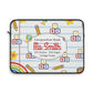 Personalized White SchoolYard Chic Laptop Sleeve with Composition Book Inspired Design, Educational Gift for Teachers, Classroom Organization, Back to School, Unique Teacher Accessory