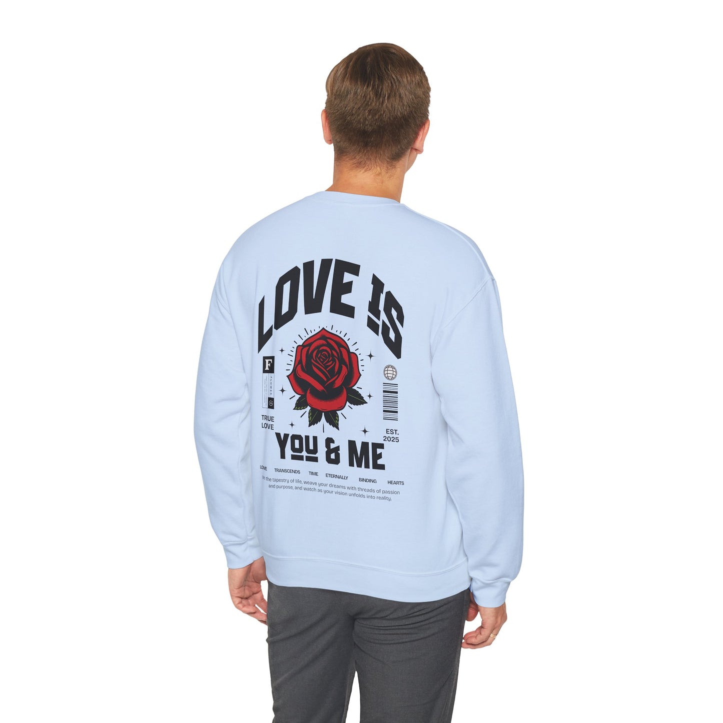 You and Me Valentines Unisex Heavy Blend™ Crewneck Sweatshirt.