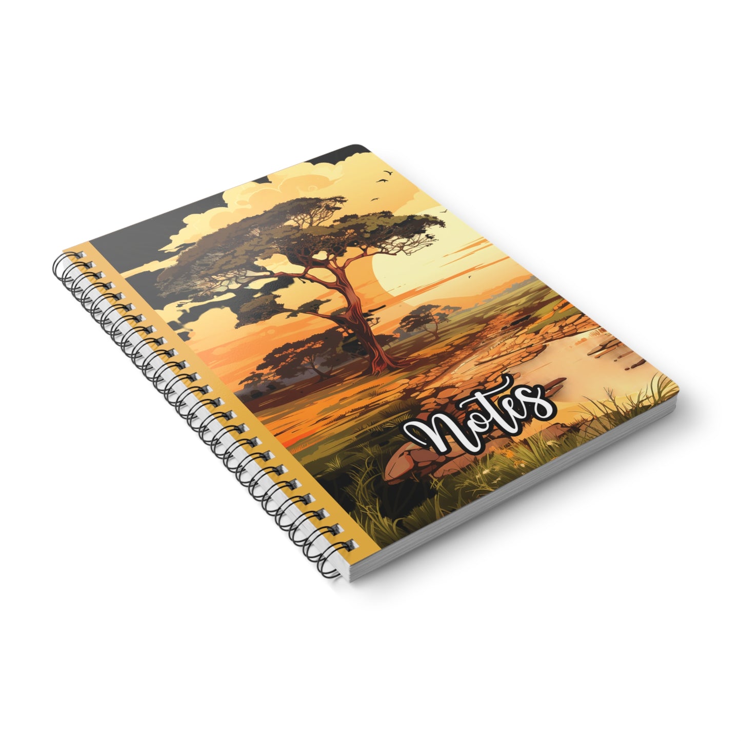 Wirobound Softcover Notebook, A5 - Inspirational Nature Design, Journal for Writing, Sketching, Daily Notes, Gift for Nature Lovers, [...]