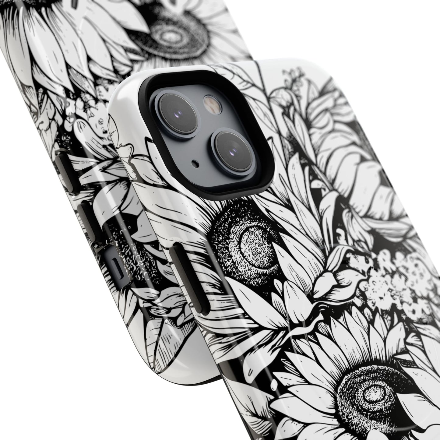 Loved John 3:16, Inspirational Gift, Tough iPhone Magnetic Case Scripture, Sunflower Bible Verse, MagSafe® iPhone® Tough Case, iPhone 14, iPhone 15, iPhone 16, Pro, Pro Max, Plus