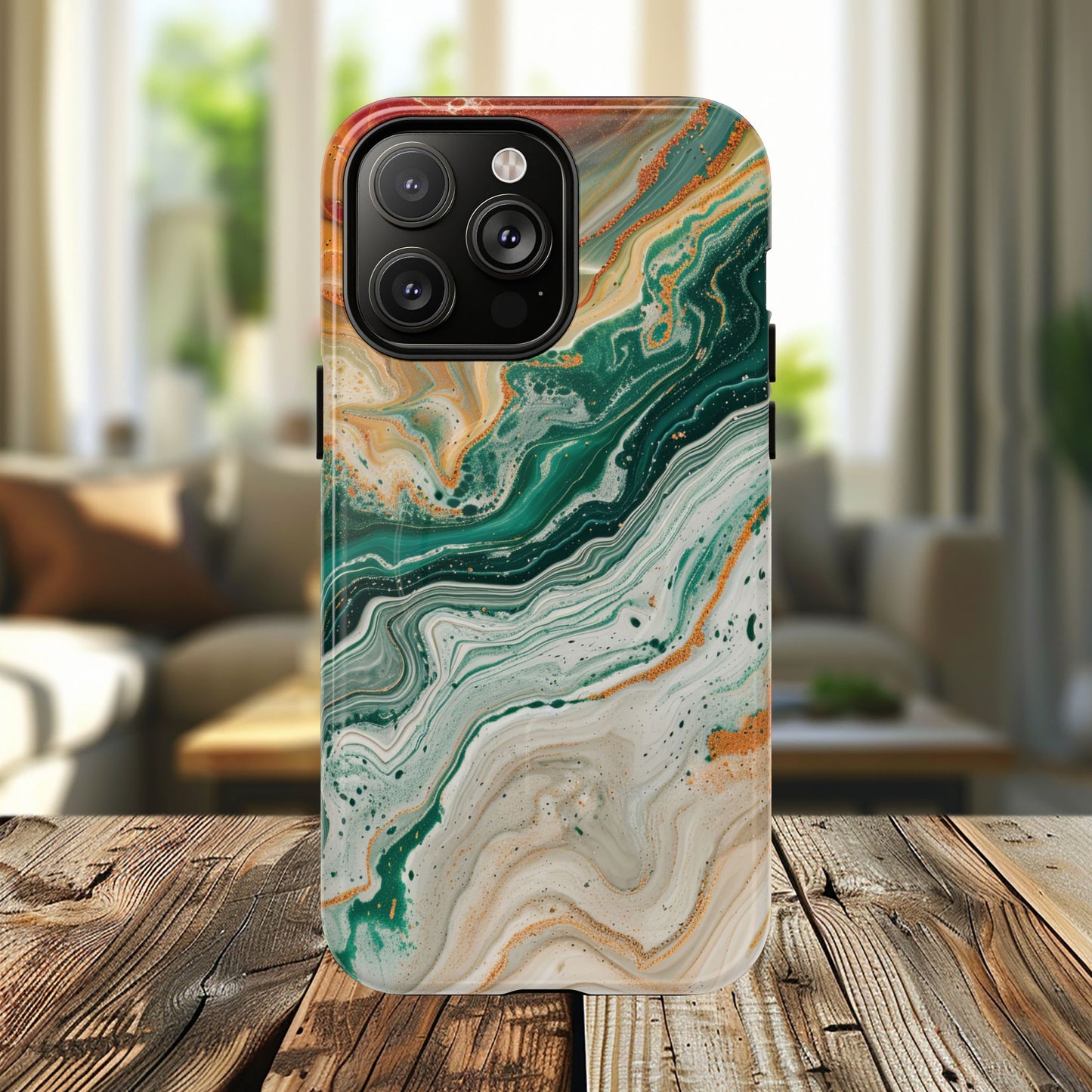 Stylish Tough Acrylic Magnetic iPhone Cases for Everyday Protection, Marble Design, Unique Gifts for Tech Lovers, Holiday Essentials
