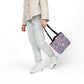 Personalized Purple Doodle Daydream Composition Book Inspired Canvas Tote Bag with Colorful Straps, Cute School Bag, Eco-Friendly Tote, Back to School Shopping Bag, Teacher Gift Idea
