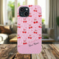 Personalized Cherry Blossom Dreams Flexi Case — Pink Retro Cherry iPhone® 7/8, 11, 12, 13, 14, 15, 16, 17, X/XS, SE, XR, Mini, Pro, Pro Max, Plus Cases.