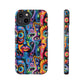 Psychedelic Visions Colorful Art iPhone Case - Tough Cases with Vibrant Abstract Design