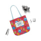Personalized Kawaii Composition Book Inspired Canvas Tote Bag with Colorful Straps, Cute School Bag, Eco-Friendly Tote, Back to School Shopping Bag, Teacher Gift Idea