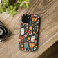 Whimsical Feline Garden Slim Cases for iPhone and Samsung Phones