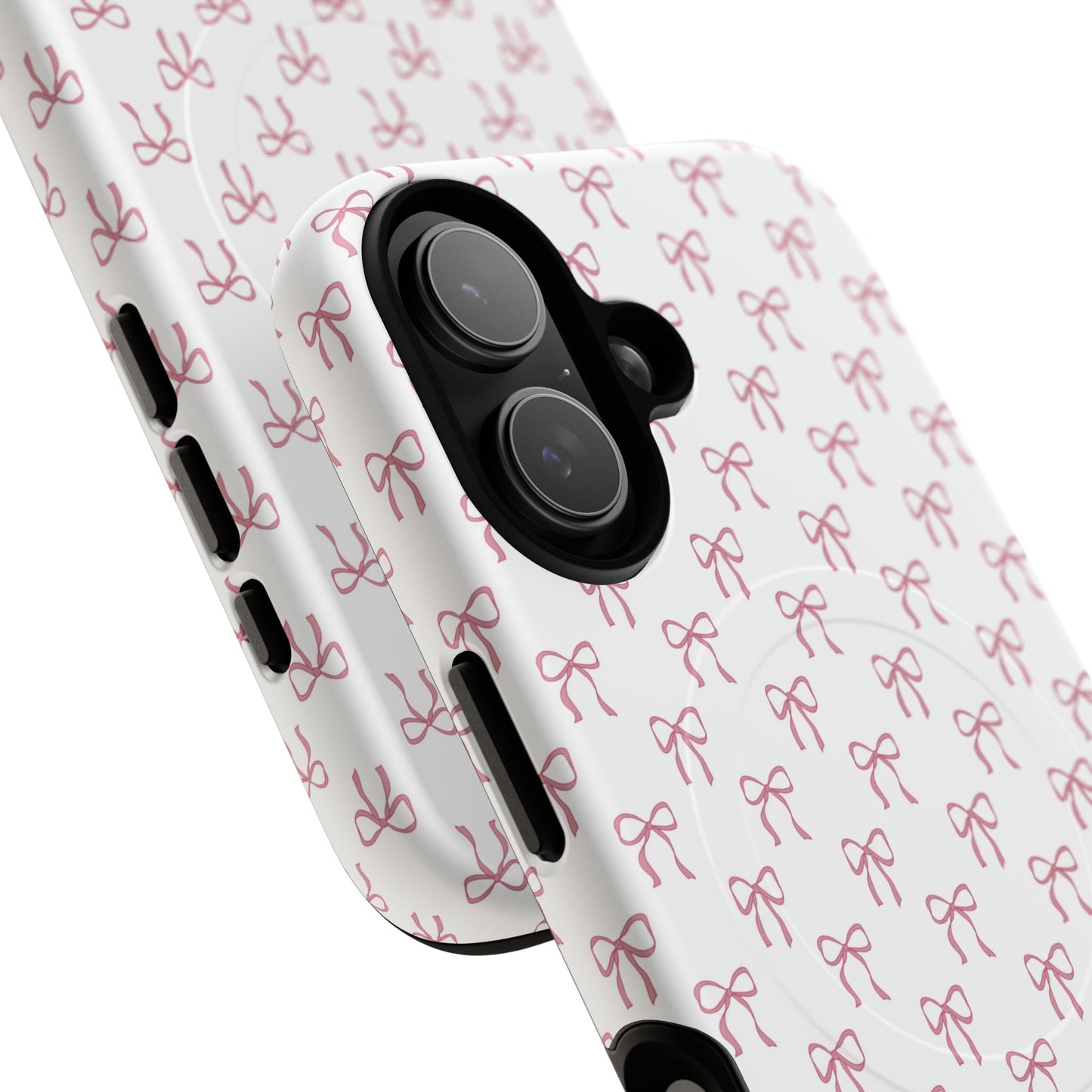 Blush Coquette Bow Bliss Magnetic iPhone Cases, Gift for Her, Cute iPhone Accessories, Fun Personalized Cases, Stylish Tech Gifts, Birthday Present