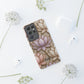 Personalized Lotus Floral Stained Glass Effect Tough Phone Case