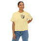 Faith and Floral Cross Women's Comfort Colors Boxy Tee