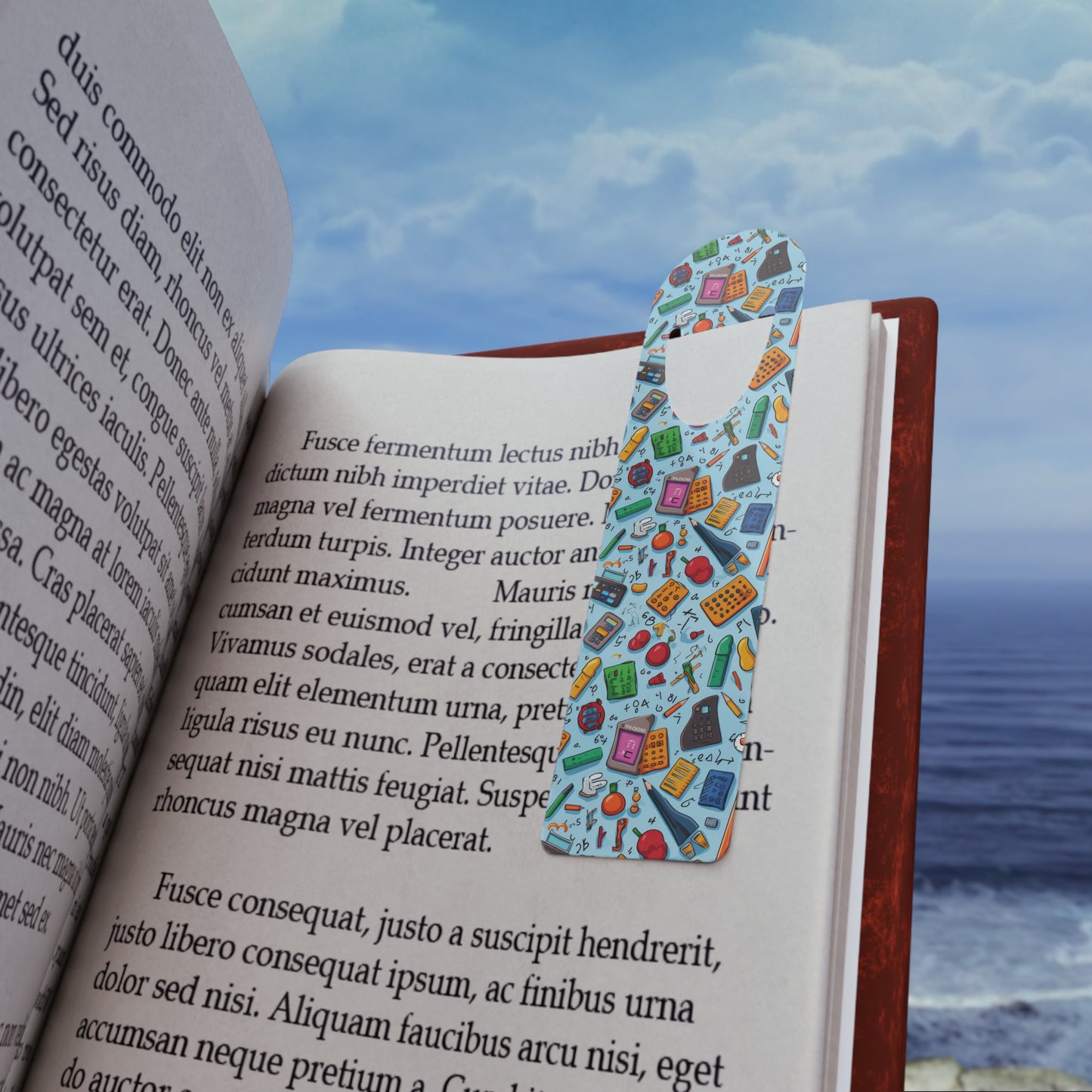 Blue Academic Adventures Bookmark