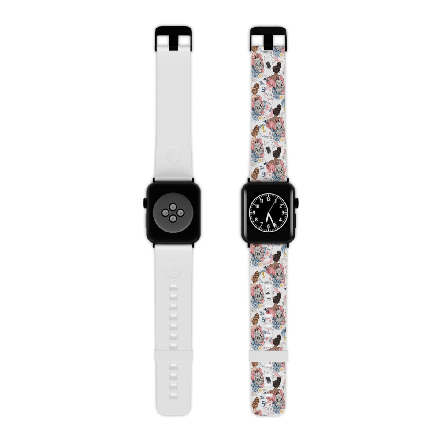 Study Chic Stylish Apple Watch Band - Floral Vintage Design for Trendsetters