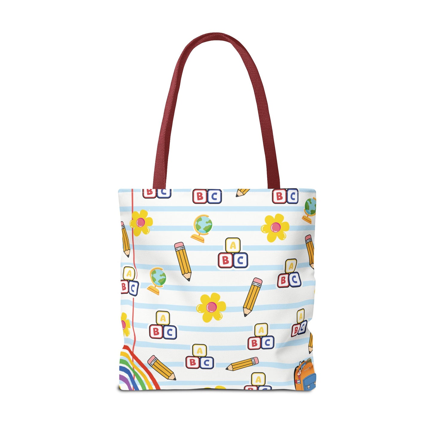 Personalized White SchoolYard Chic Composition Book Inspired Tote Bag, Back to School Tote, Teacher Gift, Kids Bag, Custom Name Bag, Educational Accessories, Back to School Tote Bag.