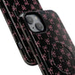 Coquette Chic Bow-Patterned Tough Magnetic iPhone Case, Stylish Gift for Her, Protective iPhone Cover, Trendy Accessory, iPhone Birthday Gift, Fashionable Tech