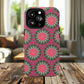 Floral KaleidoBloom iPhone Case, Tough Magnetic Cases, Floral iPhone Cover, Stylish Tech Accessory, Durable Design, Vibrant Gift Idea