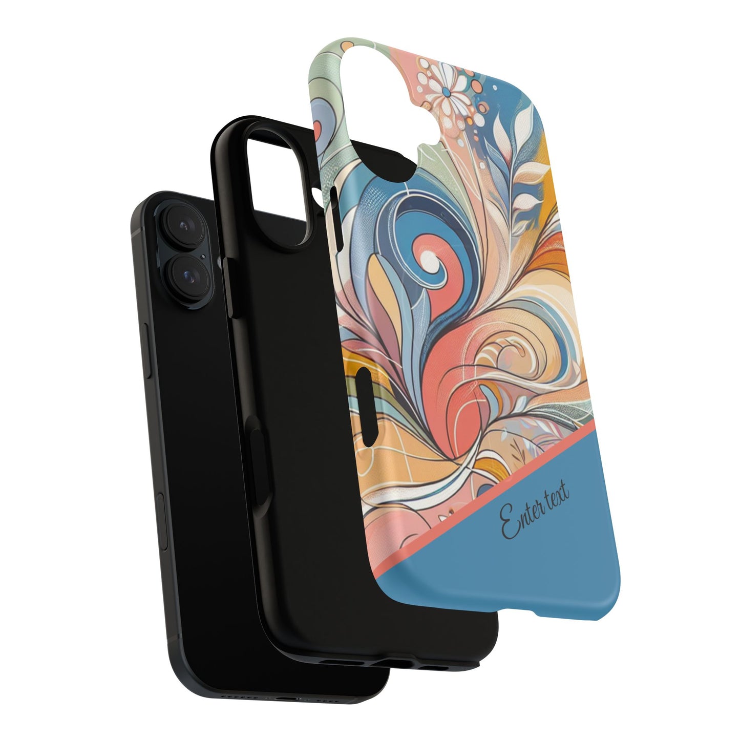 Personalized Sunset Garden Whirl Tough iPhone Magnetic Case for iPhone, Artistic Phone Cover, Durable Protection, Gifts for Her, Unique Style