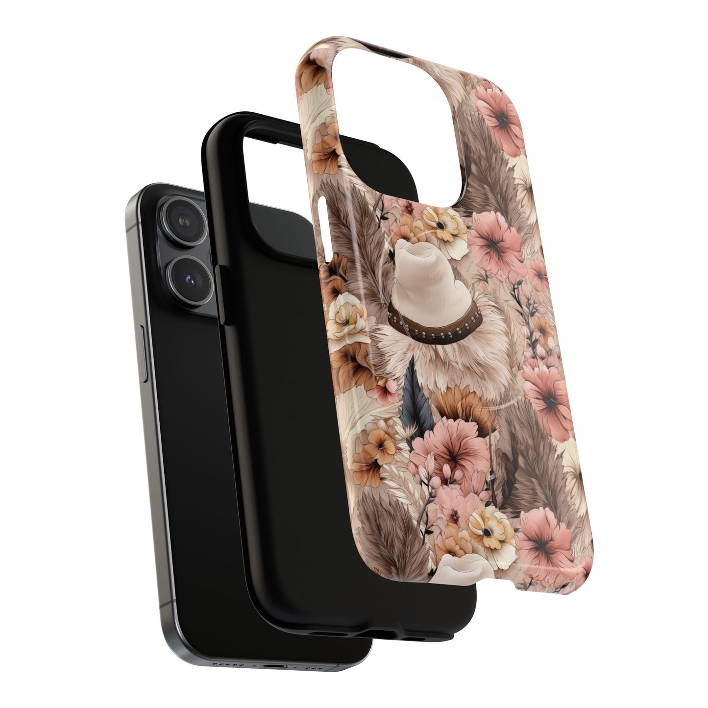 Western Boho Tough iPhone Magnetic Case - Bohemian Style, Durable Protection, Unique Gift, Trendy Accessory, iPhone Cover