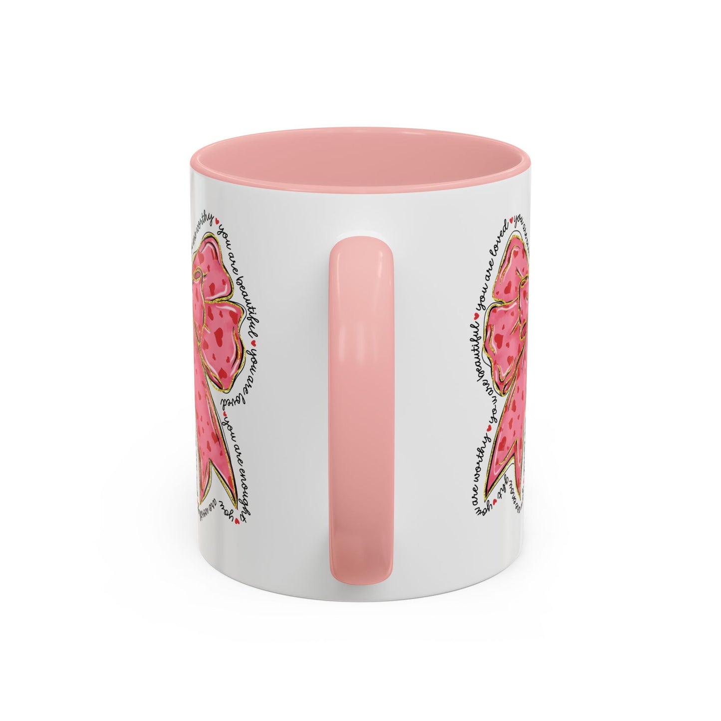 Affirmation Bow Accent Coffee Mug (11oz).