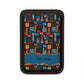 Personalized Magsafe Vegan Wallet — Colorful Abstract Faces Card Holder.