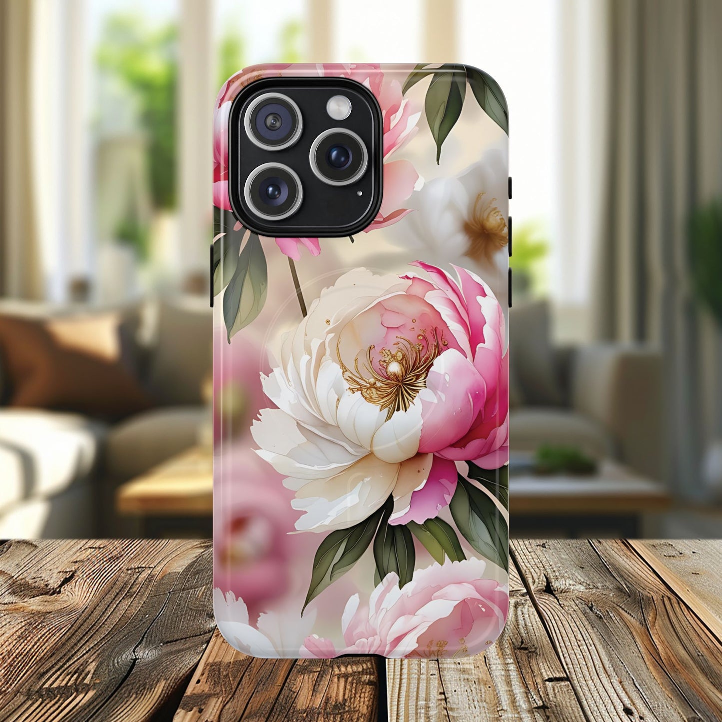 Blooming Petals Tough Magnetic Phone Cases, Elegant Phone Cover, Durable Case for Flower Lovers, Phone Accessories
