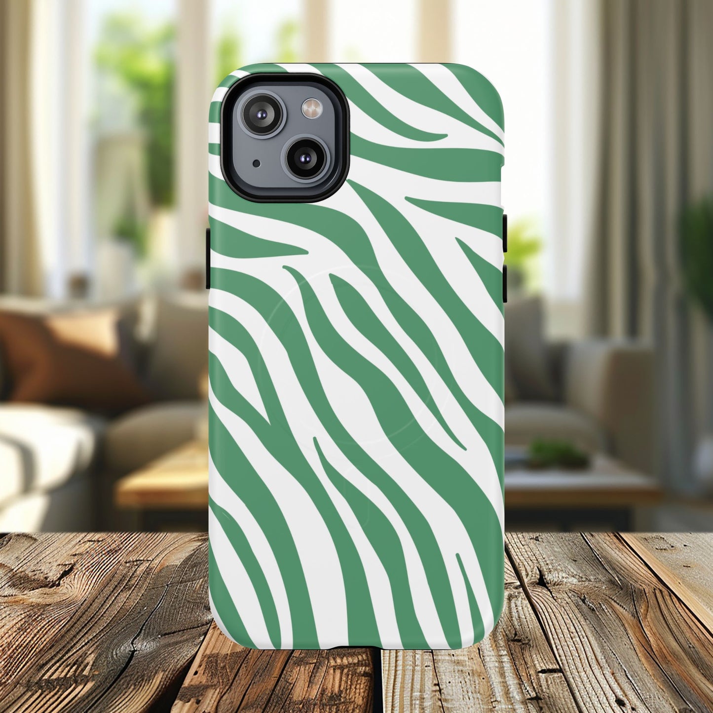 Trendy Zebra Print iPhone Case, Stylish Tough Magnetic Case for iPhone, Animal Print Accessory, Unique iPhone Cover, Gift for Animal Lovers