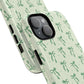 Elegant Ribbon iPhone Case, Stylish Magnetic iPhone Case, Chic iPhone Cover, Green Bow Design, Gift for Her, Everyday Essential, Coquette iPhone Case