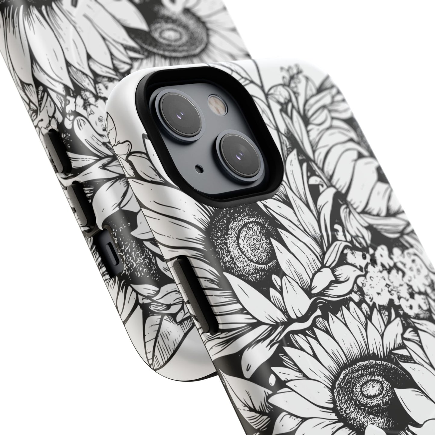 Loved John 3:16, Inspirational Gift, Tough iPhone Magnetic Case Scripture, Sunflower Bible Verse, MagSafe® iPhone® Tough Case, iPhone 14, iPhone 15, iPhone 16, Pro, Pro Max, Plus