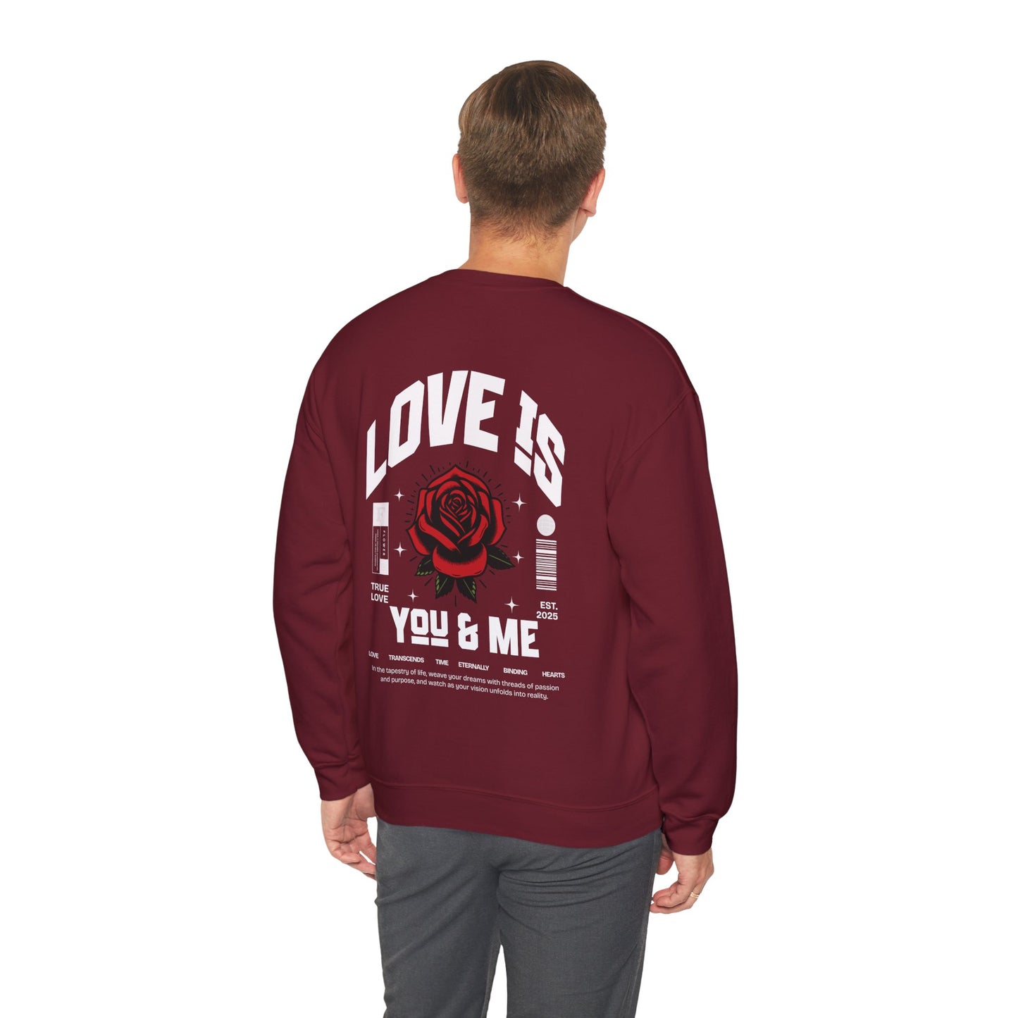 You and Me Valentines Unisex Heavy Blend™ Crewneck Sweatshirt.