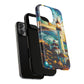 Stained Glass Lighthouse Phone Case - Tough Magnetic Cases, Unique Gifts for Nature Lovers, Beach Vibes, Travel Accessories, Coastal Decor