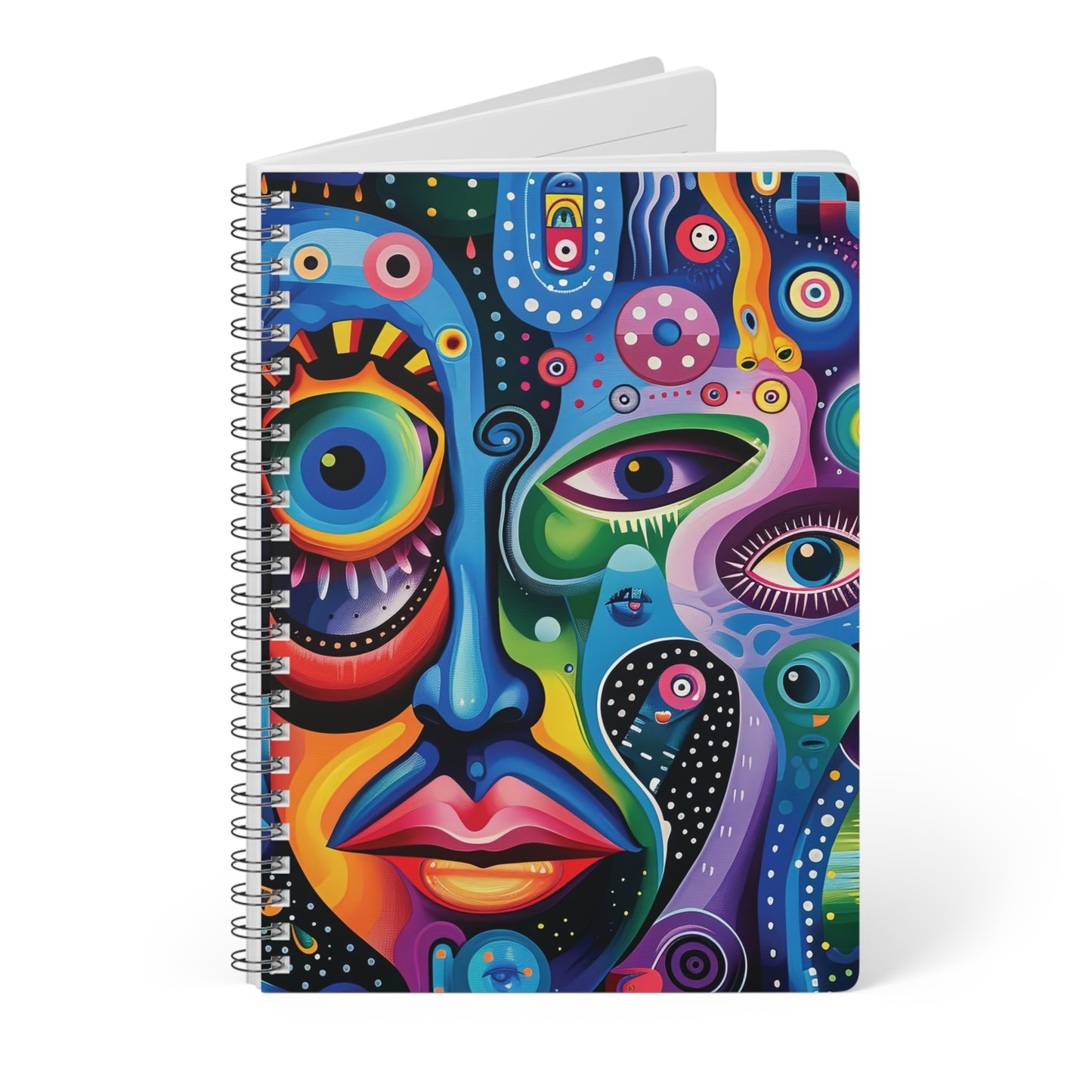 Psychedelic Visions Wirobound Softcover Notebook, A5