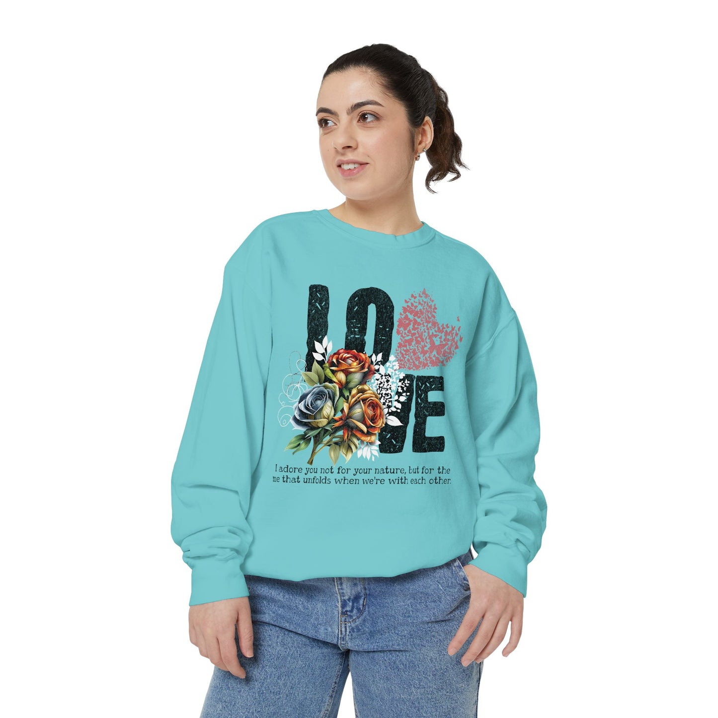 LOVE always Valentines Unisex Garment-Dyed Sweatshirt