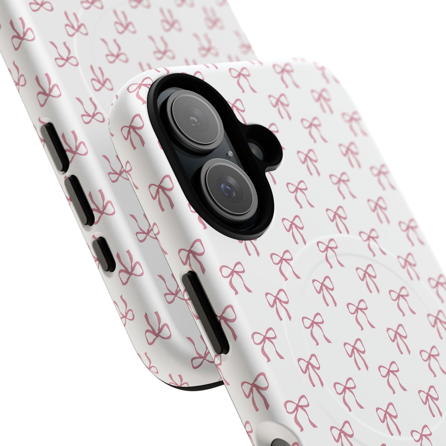 Blush Coquette Bow Bliss Magnetic iPhone Cases, Gift for Her, Cute iPhone Accessories, Fun Personalized Cases, Stylish Tech Gifts, Birthday Present