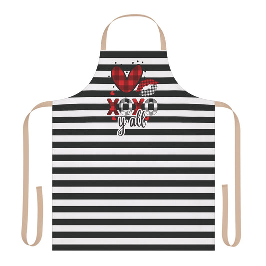 Striped Love You Chef's Apron