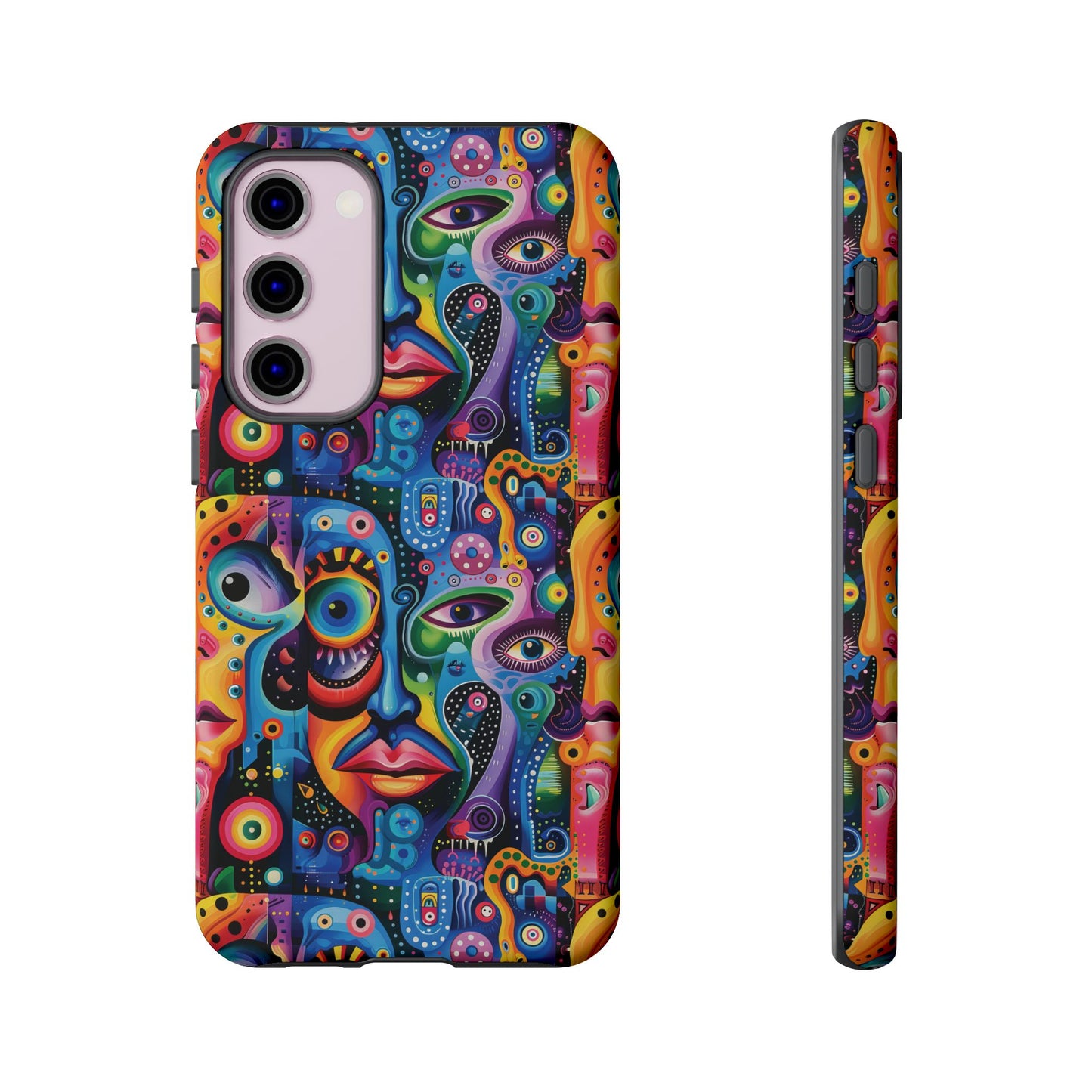 Psychedelic Visions Vibrant Samsung, iPhone and Google Pixel Phone Cases - Colorful Artistic Design