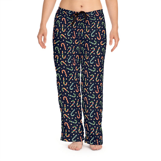 Candy Cane Dreams Women's Pajama Pants (AOP).