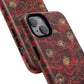 Midnight Poppy Luxe Tough iPhone Magnetic Case, Unique Flower iPhone Cover, Durable Floral Design, Gift for Her, Gift for Mother's.